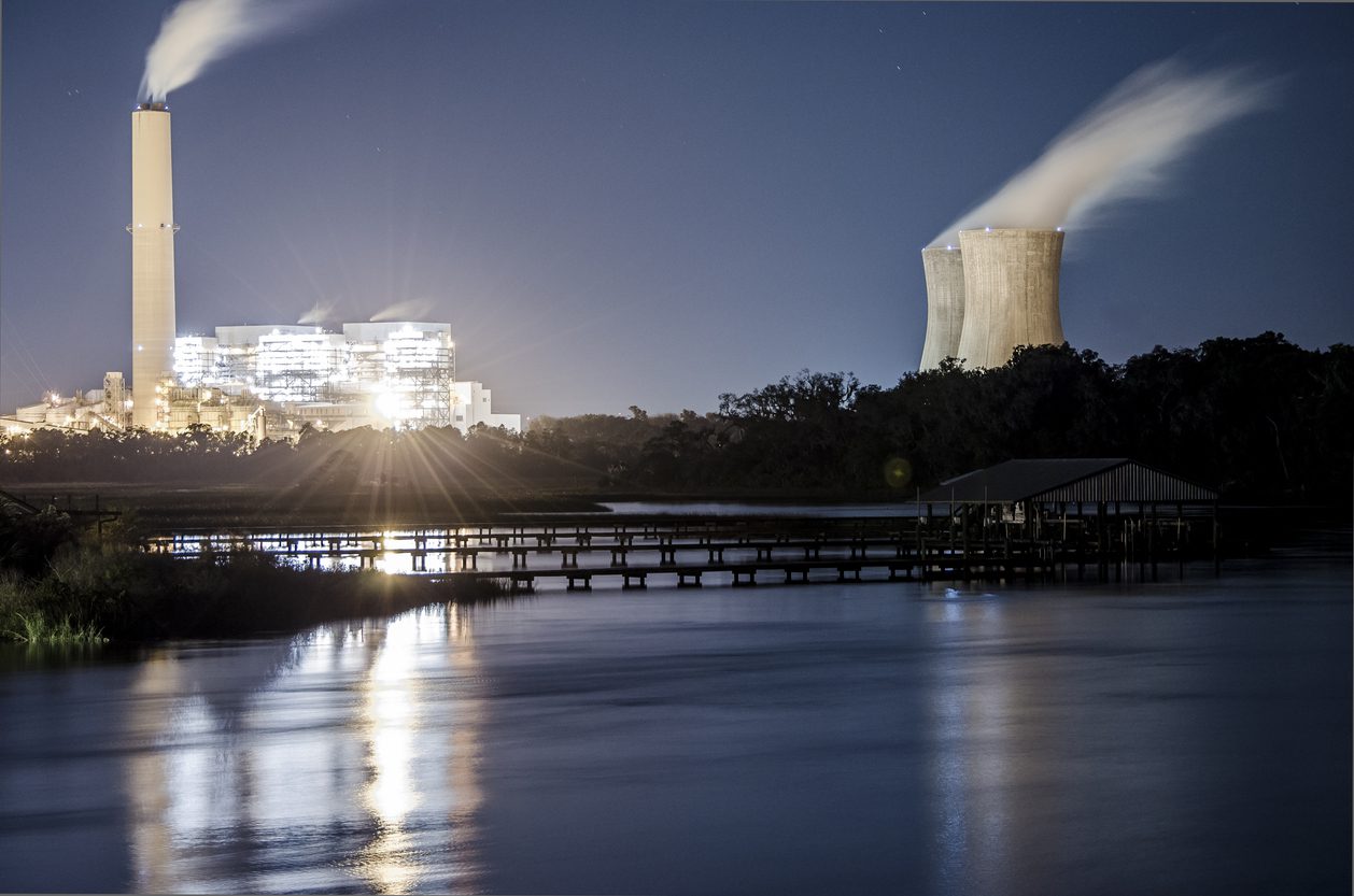 Jacksonville, FL, USA- November 12th, 2015: JEA (Jacksonville Electric Authority) North-side power generating Station in Jacksonville, Florida.